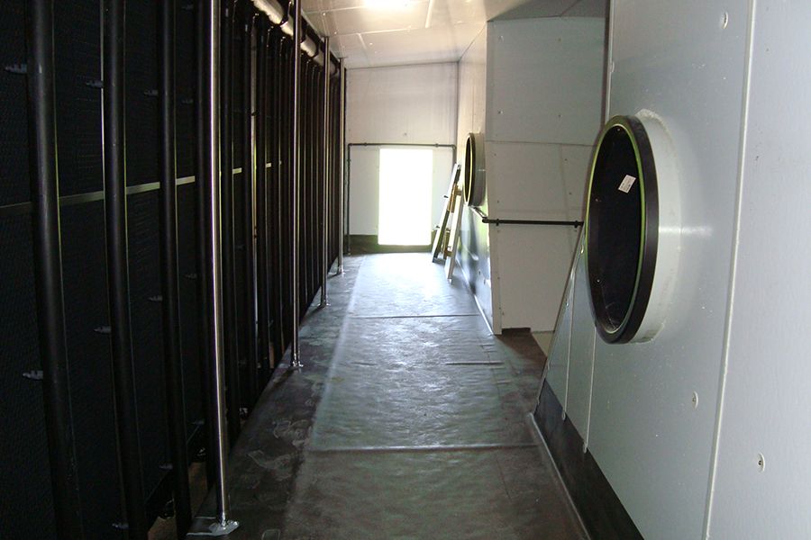 Luftwäscher Neubau im Schweinestall